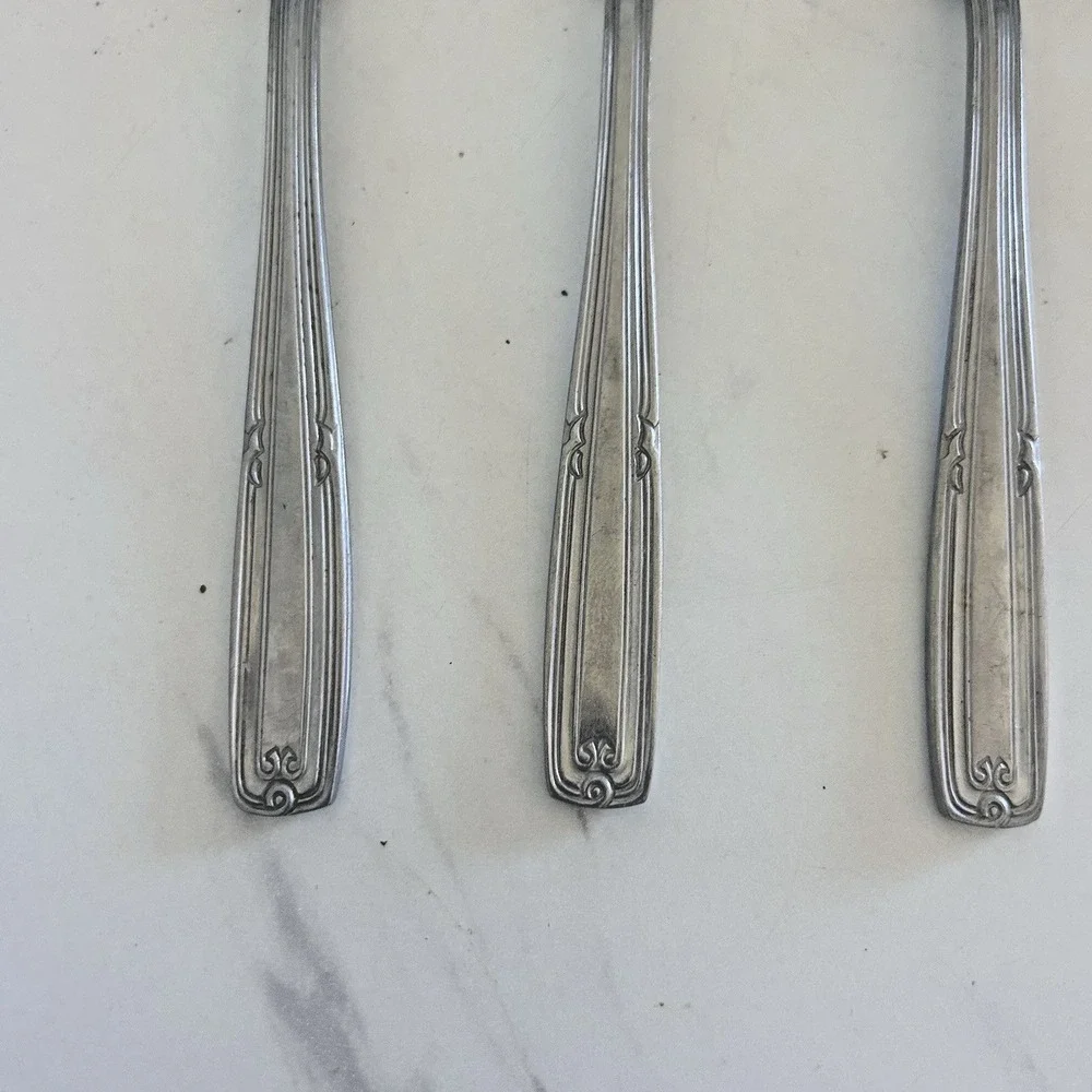 Solingen Germany Krusius‎ Springrose Stainless Soup Spoon 6